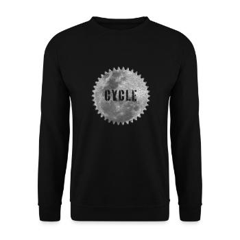 Mond-Radtour - Unisex Pullover - Schwarz - Vorne - Alina (178cm) & Michal (187cm)