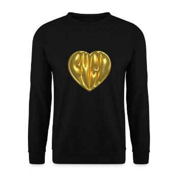 Fuck Gold - Sweat-shirt Unisexe - noir - Devant - Alina (178cm) & Michal (187cm)