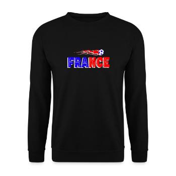 france - Unisex Sweatshirt - black - Front - Alina (178cm) & Michal (187cm)