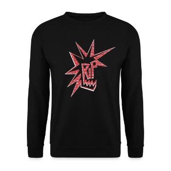 RIP pUnK - Unisex Pullover - Schwarz - Vorne - Alina (178cm) & Michal (187cm)