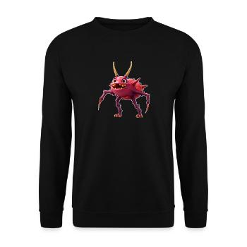 Monstre rouge TickToc - Sweat-shirt Unisexe - noir - Devant - Alina (178cm) & Michal (187cm)