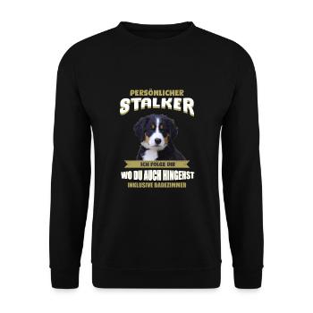 Berner Sennenhund Hund - Berner Sennenhund - Unisex Pullover - Schwarz - Vorne - Alina (178cm) & Michal (187cm)