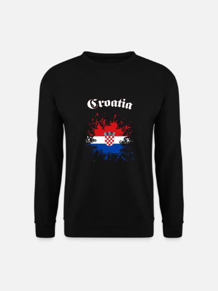 Croatia Hrvatska Croatia - Unisex Sweatshirt - black