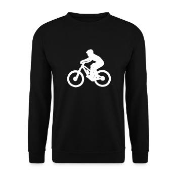 Bicycle Bike Sport - Unisex Sweatshirt - black - Front - Alina (178cm) & Michal (187cm)