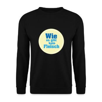 Wie es gibt kein Fleisch - Unisex Pullover - Schwarz - Vorne - Alina (178cm) & Michal (187cm)