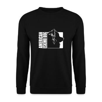 American Eskimo Dog Profile Dogs Wilsigns - Unisex Sweatshirt - black - Front - Alina (178cm) & Michal (187cm)