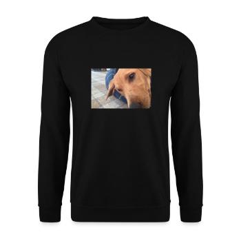 dog take over - Unisex Sweatshirt - black - Front - Alina (178cm) & Michal (187cm)