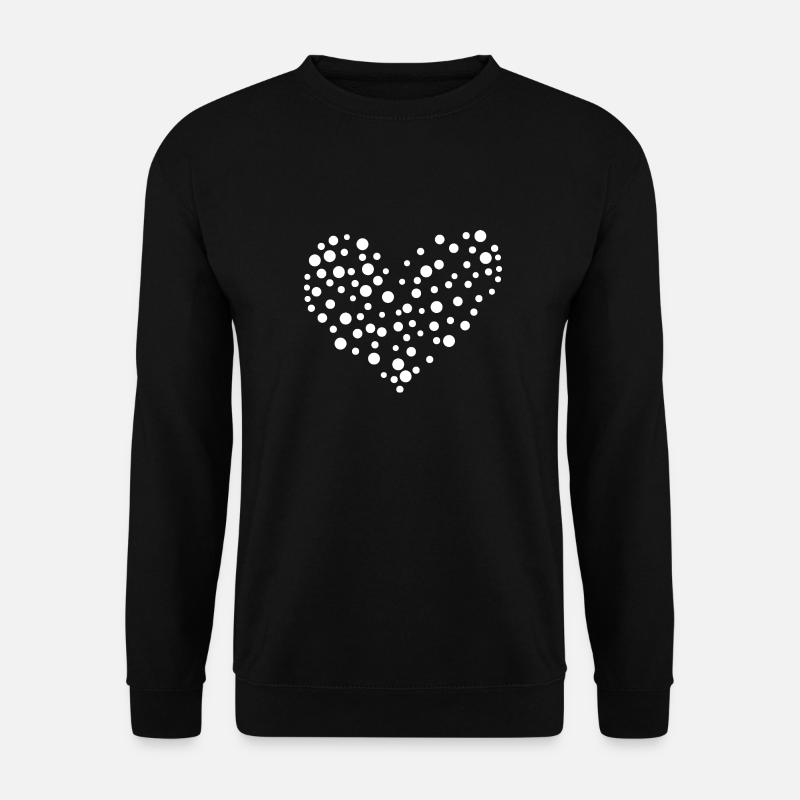 Heart Points Love - Unisex Sweatshirt - black