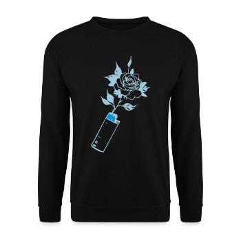Flower lighter (customizable colors) - Unisex Sweatshirt - black - Front - Alina (178cm) & Michal (187cm)