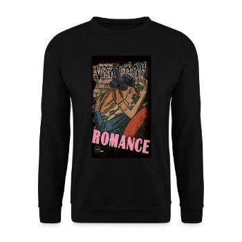 VINTAGE ROMANCE 6 BIS By Yume Origins - Sweat-shirt Unisexe - noir - Devant - Alina (178cm) & Michal (187cm)
