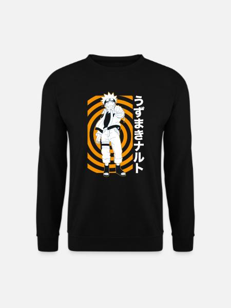 Naruto Cooles Design Mit Naruto - Unisex Pullover - Schwarz