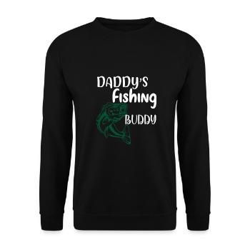 Père et fils pêcher, papa s fishing buddy - Sweat-shirt Unisexe - noir - Devant - Alina (178cm) & Michal (187cm)