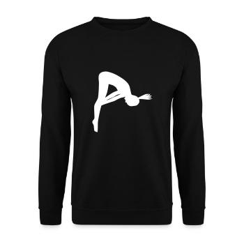 Turmspringerin - Unisex Pullover - Schwarz - Vorne - Alina (178cm) & Michal (187cm)