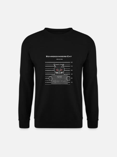 Schrödingers Katze lebt/ Schrödinger Formel - Unisex Pullover - Schwarz