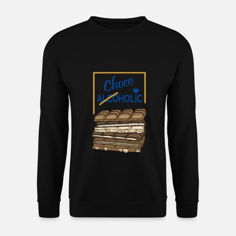 Schokoholiker Schoko Sucht - Unisex Pullover - Schwarz