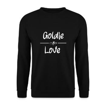 Goldie Love - Unisex Pullover - Schwarz - Vorne - Alina (178cm) & Michal (187cm)