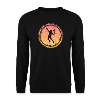 Padel Spieler Padelspieler Padel-Tennis - Unisex Pullover - Schwarz - Vorne - Alina (178cm) & Michal (187cm)