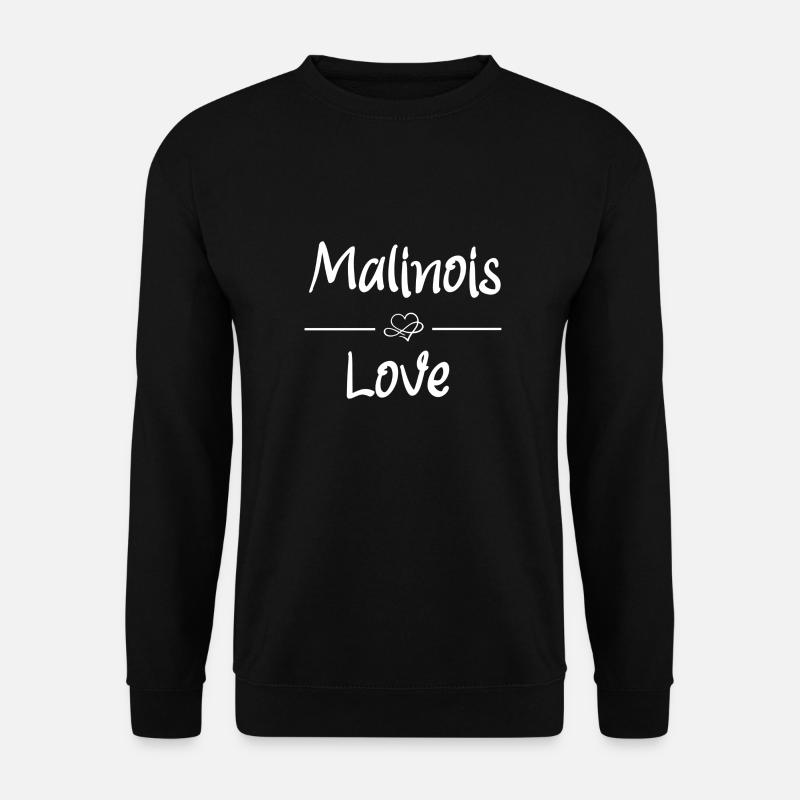 Malinois Love - Unisex Pullover - Schwarz