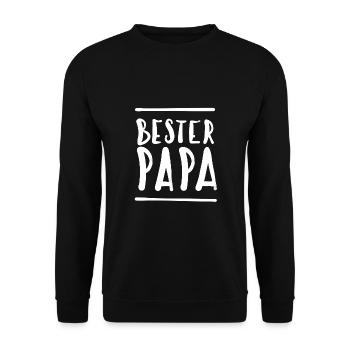 Best Dad - Unisex Sweatshirt - black - Front - Alina (178cm) & Michal (187cm)