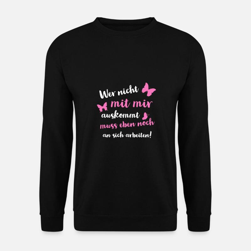 Frecher Spruch starke selbstbewusste Frauen - Unisex Pullover - Schwarz