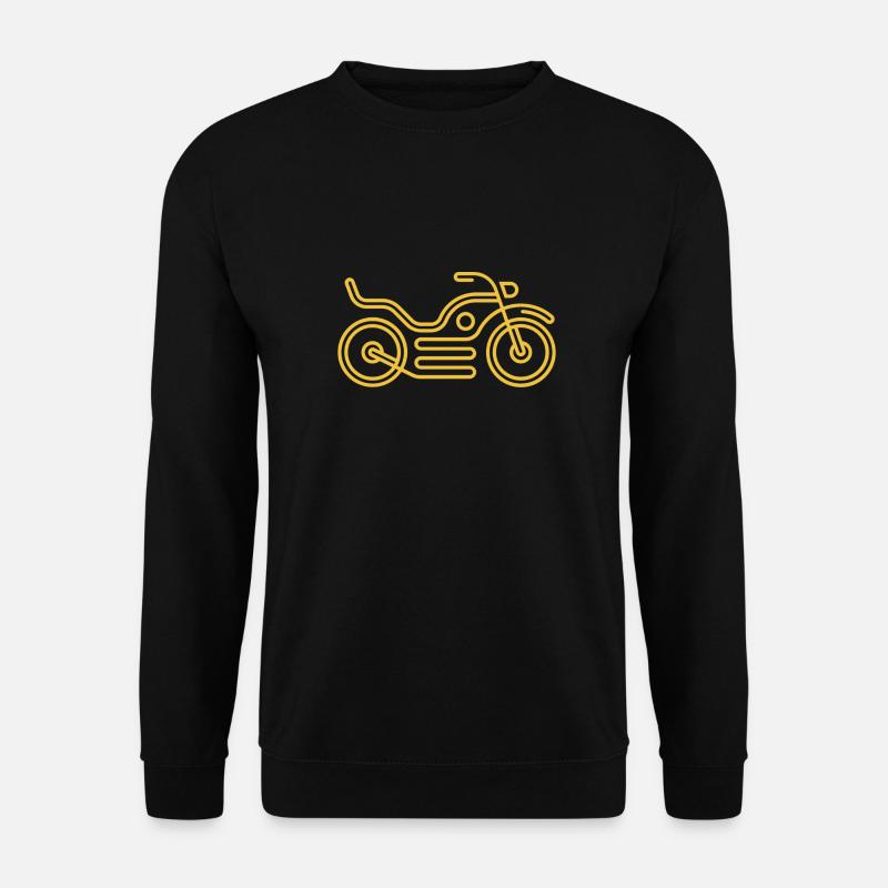 Motorcycle Logo Gold - Unisex Sweatshirt - black