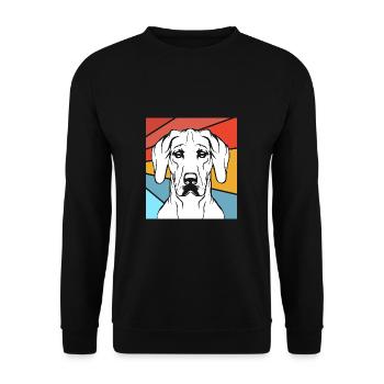 Rhodesian Ridgeback - Unisex Sweatshirt - black - Front - Alina (178cm) & Michal (187cm)