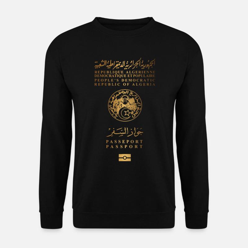 Algerian passport - Unisex Sweatshirt - black