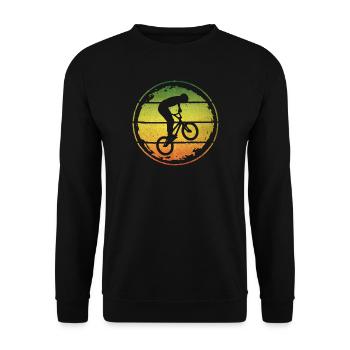 BMX Bike Rider Freestyle BMX Bike - Sweat-shirt Unisexe - noir - Devant - Alina (178cm) & Michal (187cm)