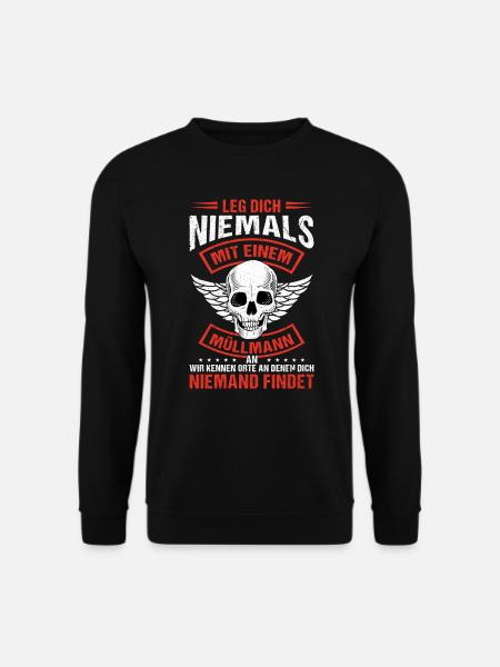 Müllmann Müllabfuhr - Unisex Pullover - Schwarz