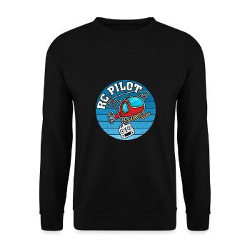 Fabrication de modèles d'hélicoptères pilotes RC - Sweat-shirt Unisexe - noir - Devant - Alina (178cm) & Michal (187cm)
