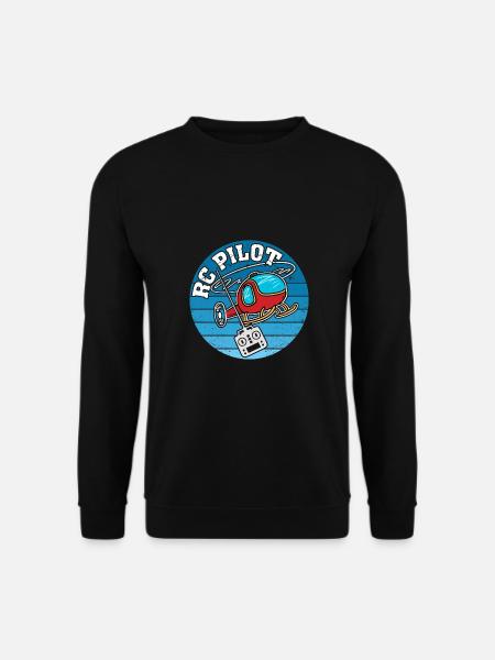 RC Pilot Helicopter Modellbau - Unisex Pullover - Schwarz