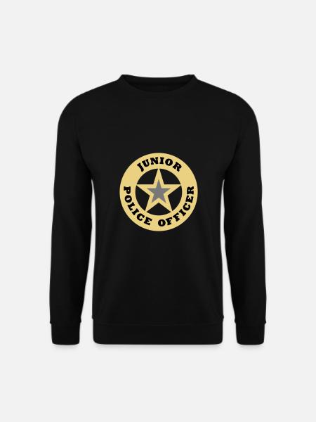 Junior police officer (sheriff star) - Unisex Sweatshirt - black