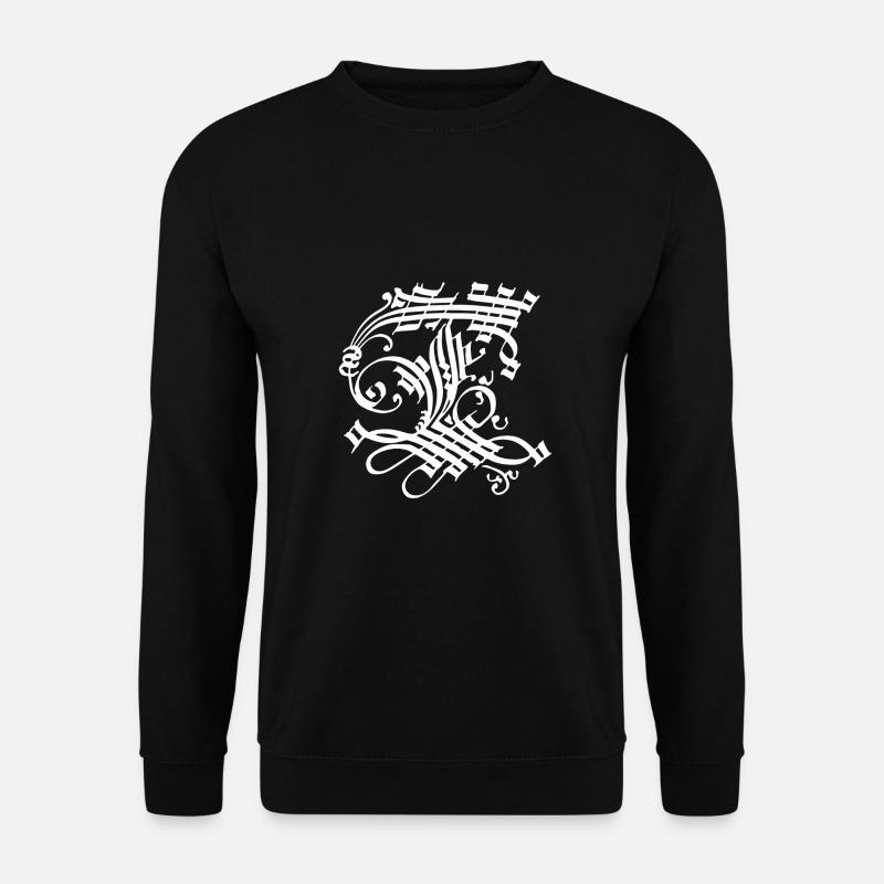 Medieval Core Medieval Initials Castle Core - Unisex Sweatshirt - black