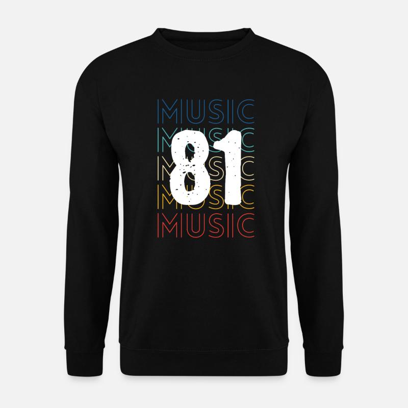 1981 retro music - Unisex Sweatshirt - black