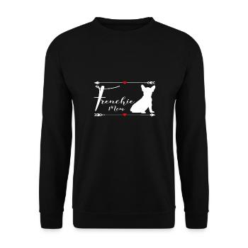 Français Bouledogue - Sweat-shirt Unisexe - noir - Devant - Alina (178cm) & Michal (187cm)