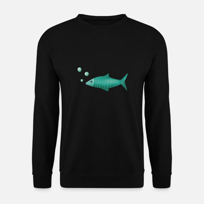 Poisson Fisch - Unisex Pullover - Schwarz