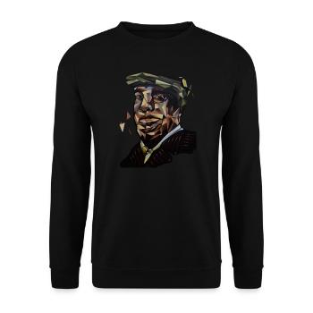 Pablo Neruda - Unisex Sweatshirt - black - Front - Alina (178cm) & Michal (187cm)