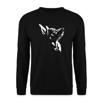 Corgi Chien Gallois Corgi Pembroke Wilsigns - Sweat-shirt Unisexe - noir - Devant - Alina (178cm) & Michal (187cm)