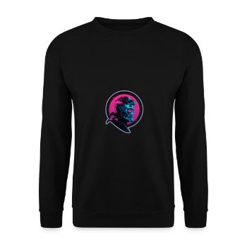 Sternenlord - Unisex Pullover - Schwarz - Vorne - Alina (178cm) & Michal (187cm)