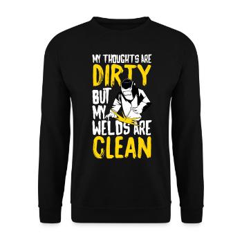 Souder plus - Sweat-shirt Unisexe - noir - Devant - Alina (178cm) & Michal (187cm)
