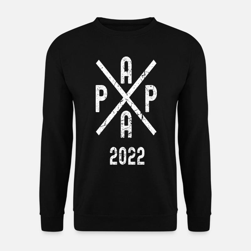 Papa 2022 Vater 2022 Dad 2022 Geschenkidee - Unisex Pullover - Schwarz