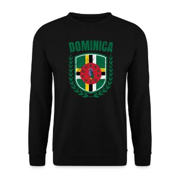 Dominica - Unisex Sweatshirt - black - Front - Alina (178cm) & Michal (187cm)