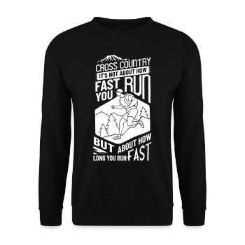Cross Country Running Crosslauf Geländelauf Laufen - Sweat-shirt Unisexe - noir - Devant - Alina (178cm) & Michal (187cm)