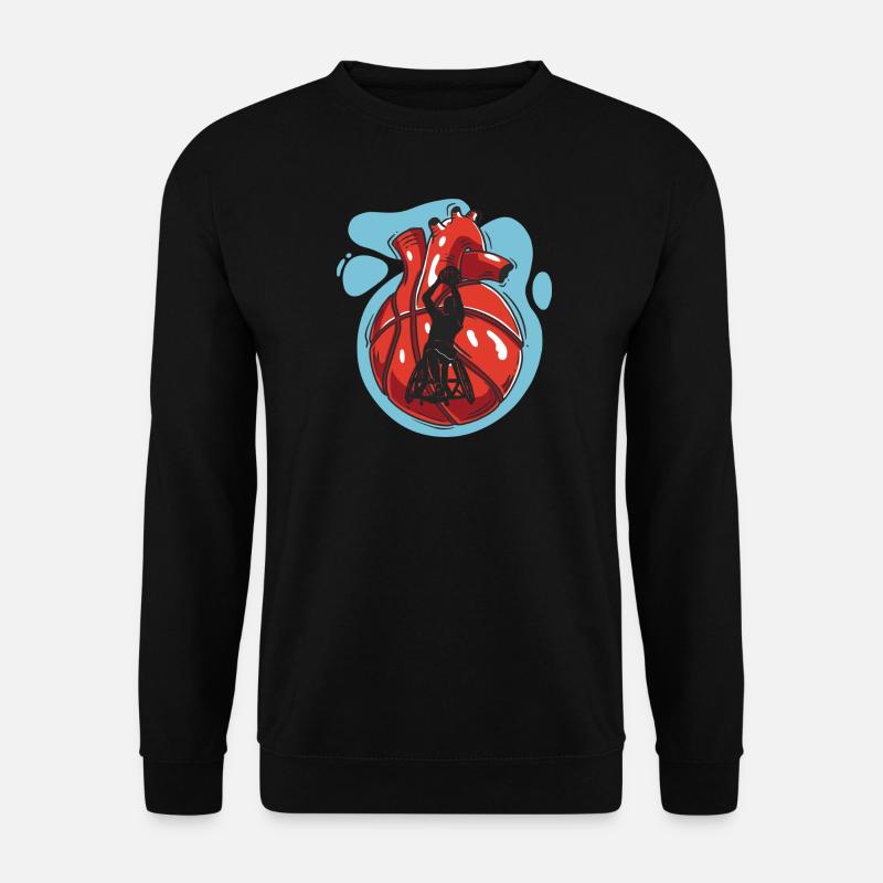 Rollstuhl Basketball Geschenkidee - Unisex Pullover - Schwarz