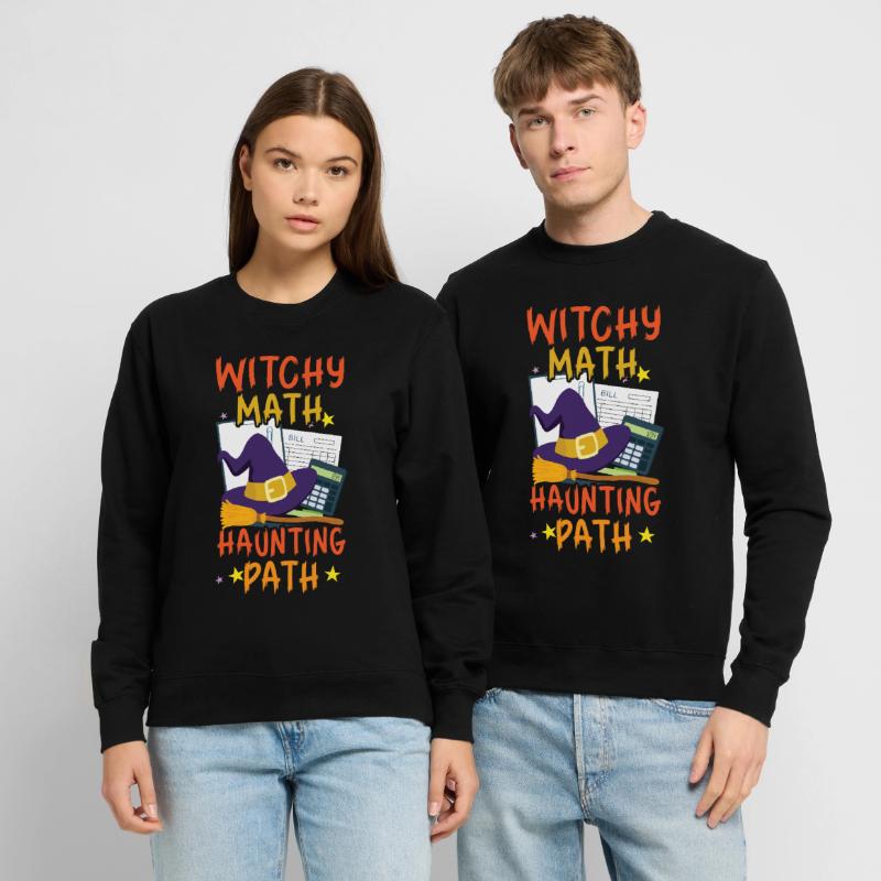 Witch Math Haunted Path Comptable Halloween Sweat-shirt Unisexe