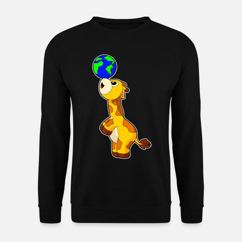 Giraffe Erde - Unisex Pullover - Schwarz