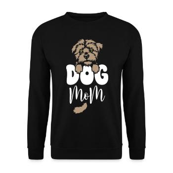 Dog Mom - Unisex Sweatshirt - black - Front - Alina (178cm) & Michal (187cm)