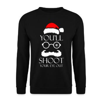 A Christmas Story - Unisex Sweatshirt - black - Front - Alina (178cm) & Michal (187cm)