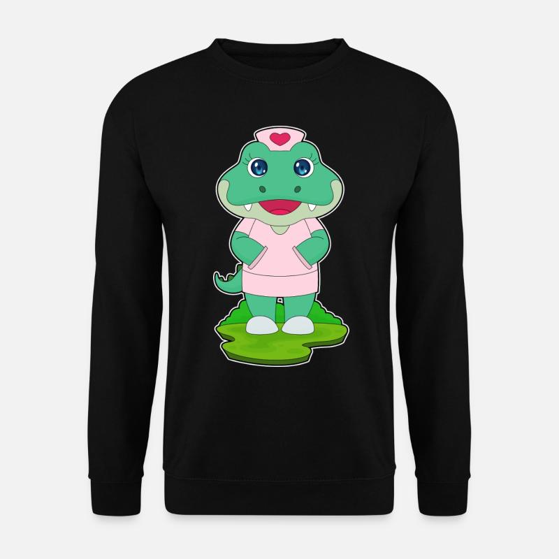 Krokodil Krankenschwester - Unisex Pullover - Schwarz