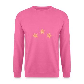 Drei goldene Sterne - Unisex Pullover - Pink - Vorne
